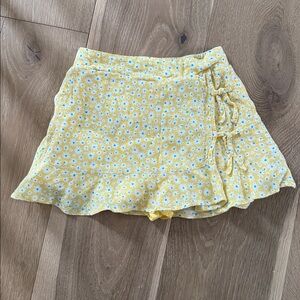 Zara Yellow Floral Kids Skirt